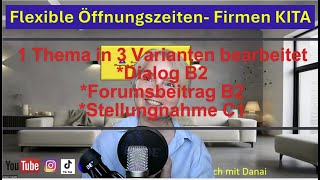 GermanDTB B2 Dialog Diskussion ForumsbeitragPrüfungB2Stellungnahme C1 [upl. by Nitsreik]