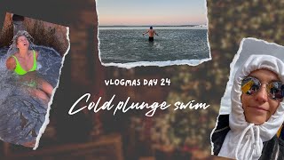 Intense cold plunge in Germeringer See Germany  Vlogmas Day 24 [upl. by Suired]