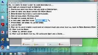 How To MakeCreate Bootable CD for Windows XPSP2 AND SP3 Using NERO 6 7 8 9 10 [upl. by Esom]