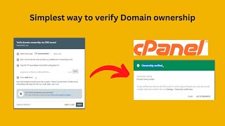 How to Verify domain ownership in cPanel [upl. by Amory]