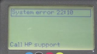 HP Designjet 500800 System Error 2210 Repair [upl. by Herries]