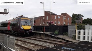 Oakham Level Crossing 02082021 [upl. by Lehplar]