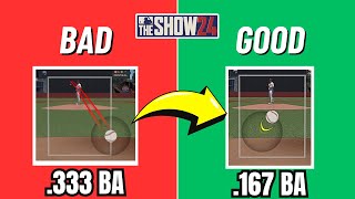 Best Pinpoint Pitching Settings for Less Given Hard Hits MLB The Show 24 [upl. by Niu]