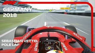 Sebastian Vettels Pole Lap On Home  2018 German Grand Prix  assettocorsa [upl. by Green]