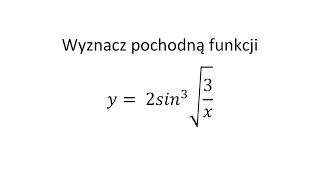 Pochodna funkcji jednej zmiennej cz72 Krysicki Włodarski przykład 6112 Pochodna złożona [upl. by Ailak124]