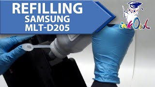 How to Refill Samsung MLTD205 Cartridges ML3312 ML3712 SCX4835 SCX5639 SCX5739 [upl. by Madian]