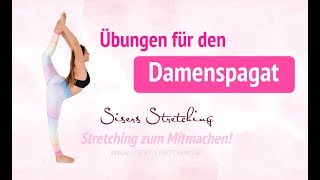 Spagat lernen Übungen für deinen Hüftbeuger  Damenspagat  Sisers Stretching [upl. by Narut683]