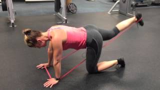 Training Glute kick back banded [upl. by Oirom267]