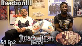 ATTACK ON TITAN 4x2 REACTION  MIDNIGHT TRAIN [upl. by Magnusson171]