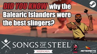 DID YOU KNOW the story of the famous BALEARIC SLINGERS🎯 Songs of Steel Hispania [upl. by Wallace]