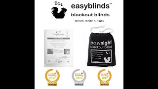 Easynight Blackout Blinds Black Version [upl. by Penni412]