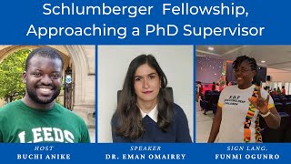 Schlumberger fellowship and Approaching a PhD Supervisor [upl. by Raff987]