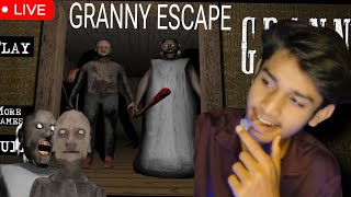 Live 🔴 Granny Horror Gameplay With GRANNY And GRANDPA granny2 grannychapter2escape live [upl. by Ewell]