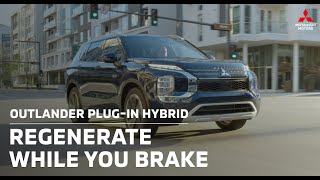 Charge While You Brake  Regenerative Braking I AllNew 2023 Outlander Plugin Hybrid [upl. by Oznol990]