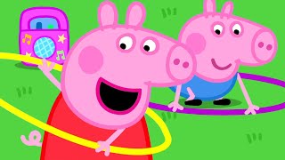 Brincando com bambolês  Peppa Pig Portuguese Brazil Episódios completos [upl. by Vtehsta]