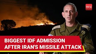 Iran Was Right Israel Confirms Ballistic Missiles Hit Two Major Air Bases During Oct 1 Attack [upl. by Ynattyrb]