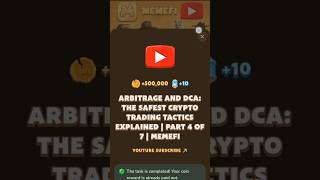 ARBITRAGE AND DCATHE SAFEST CRYPTO TRADING TACTICS EXPLAINED  PART4 OF 7  MEMEFI [upl. by Illak983]