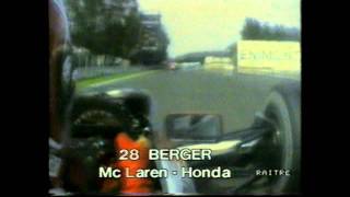 25 min Berger on board McLaren chasing Senna Monza 1990 senna f1 formula1 machntravel [upl. by Novehc]