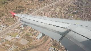 Aterrizaje en cusco peru increible ubicacion  mayo 2016 airbus 320 latam [upl. by Aihsekin]