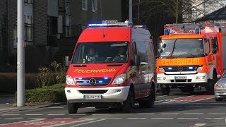 Brandausbruch im Krankenhaus in Mülheim an der Ruhr Einsatzfahrten Feuerwehr und Rettungsdienst [upl. by Cassil]