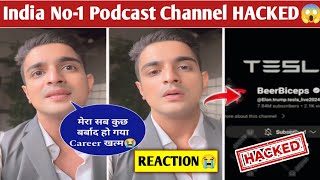 Ranveer Allahbadia React on YouTube Channel Hacked😭 India No 1 Podcast Channel HACKED Beerbiceps [upl. by Yrem]