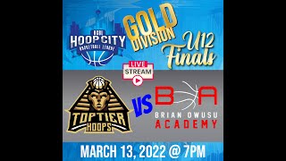 U12 GOLD FINALS  TOP TIER vs BOA  HCBL Mar 13 2022 [upl. by Hamann]