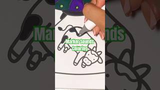 ASMR Marker Sounds colorwithme markersounds asmrsounds satisfying shortsfeed ufo [upl. by Hakvir]