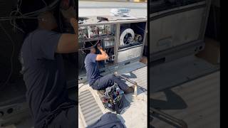 Fan Motor replacement for York Package unit hvaclife airconditioning hvactrainingvideos [upl. by Aedni]