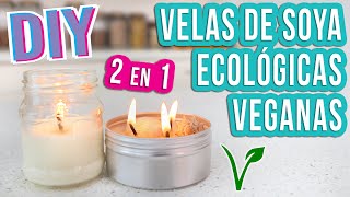 VELAS DE SOYA  DIY  ECOLÓGICAS Y VEGANAS  Mixi [upl. by Hinman]