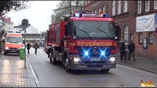 Brennt Lok im Hauptbahnhof Großeinsatz BF  FF Lübeck Anfahrten und Einsatzstelle [upl. by Obellia]