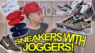 TOP 5 SNEAKERS TO WEAR WITH JOGGERS [upl. by Zrike326]