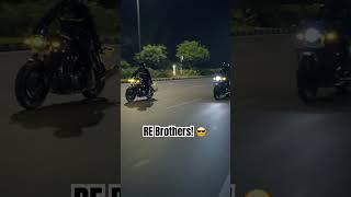 Super Meteor 650 amp GT 650 Exhaust Note Flyby exhaustsound flyby nightride royalenfield [upl. by Leunamne101]