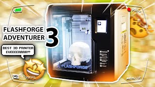 FlashForge Adventurer 3   2021  Unboxing Setup And Review  The best 3d printer for beginners [upl. by Kcirdled712]