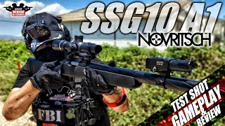 SSG10 A1 Novritsch  Review amp Gameplay amp Test Shot   Airsoft Review en Español [upl. by Catlin]