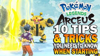 Pokemon Legends Arceus 10 Things You NEED To Know Before You Play [upl. by Ahsoyek]