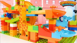 Best Marble Maze Building Block Toy Learning Videos for Kids [upl. by Hbaruas441]