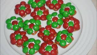 Christmas 2023 l Day 1  Poinsettia Flower Pretzel Bites [upl. by Koy]