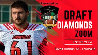 Bryan Hudson OL Louisville  2024 Hula Bowl Spotlight Zoom Interview [upl. by Ttirb]