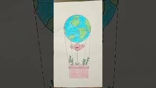 Drawing Earth 🌎  Focus and Draw  Subscribe  like  share [upl. by Anees]