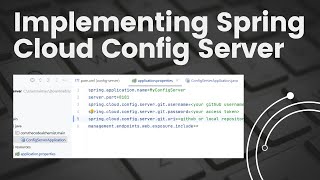 Implementing Spring Cloud Config Server  Microservice Configurations [upl. by Adnowal]