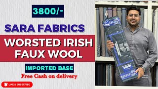 SARA WORSTED IRISH FAUX WOOL  FINEST GENTS FABRIC FOR WINTER IN PAKISTAN [upl. by Francklyn975]