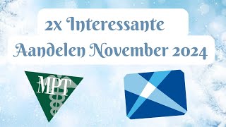 2x Interessante aandelen november 2024 [upl. by Ayet803]