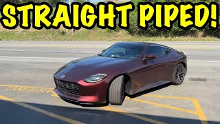 We Straight Piped a 2023 Nissan Z 30L Twin Turbo [upl. by Aliakam]