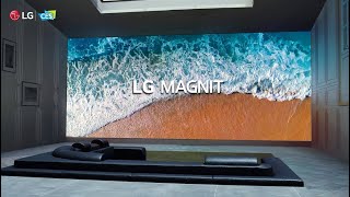 LG at CES2021 LG MAGNIT Magnificent Visuals on Micro LED Display [upl. by Varin]