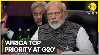 Africa is top priority Indian PM Modi on Indias proposal for African Unions G20 membership  WION [upl. by Ipoillak35]