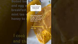 shorts Plantain Egg Omelette Healthy Breakfast [upl. by Ries]