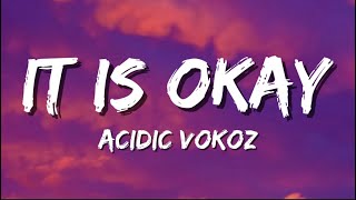 Acidic Vokoz  It Is Okay Lyrics Video Latest Ugandan Music 2024 [upl. by Yedarb]