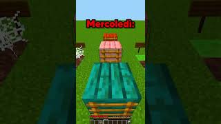 Come passano i giorni della settimana shorts minecraft yoyyouyo [upl. by Fontes]