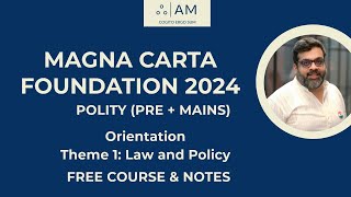 Theme 1 Orientation Law amp Policy  Polity  Magna Carta Foundation [upl. by Starla]