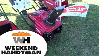 Honda Power Equipment HS720 Snow Blowers By The Weekend Handyman [upl. by Maitland]